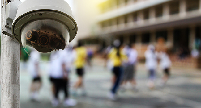 New School Surveillance Equipment Monitored in Real Time by Police